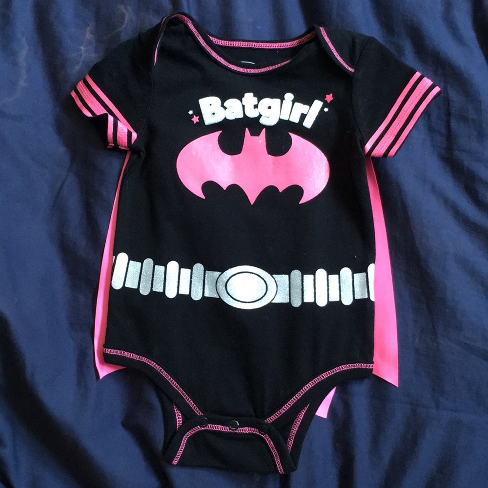 NWOT batgirl onesie with detachable cape